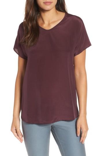 Women's Nic + Zoe Simple Silk Top - Red