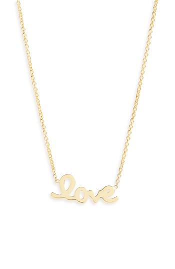 Women's Roberto Coin Script Love Necklace