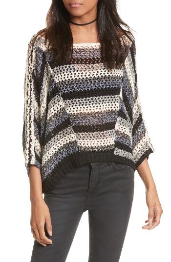 Women's Free People Pearl Searching Sweater - Black