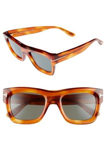 Women's Tom Ford Wagner 52mm Geometric Sunglasses -