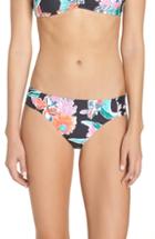 Women's Trina Turk Shirred Floral Bikini Bottoms