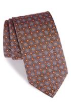 Men's Eton Medallion Silk Tie, Size - Orange