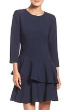 Women's Eliza J Tiered Ruffle Knit Dress - Blue