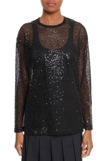 Women's Junya Watanabe Sequin Mesh Top