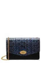 Mulberry Medium Darley Convertible Genuine Snakeskin Clutch -
