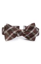 Men's John W. Nordstrom Plaid Silk Bow Tie, Size - Purple