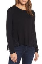 Women's Chelsea28 Lace Back Sweater, Size - Black