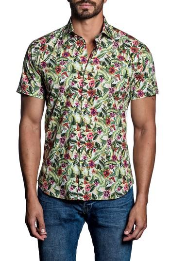 Men's Jared Lang Tropical Print Sport Shirt - None