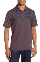 Men's Travis Mathew Down Beat Fit Pique Polo, Size Large - Red