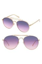 Women's Perverse Crisp Aviator Sunglasses - Lavender/ Gold