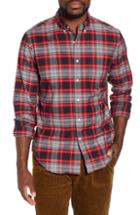 Men's J.crew Classic Fit Plaid Pima Cotton Oxford Shirt