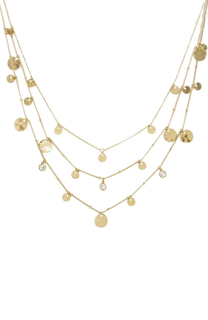 Women's Ettika Set Of 3 Disc Necklaces