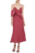 Women's La Maison Talulah Oblivion Asymmetrical Ruffle Slipdress - Pink