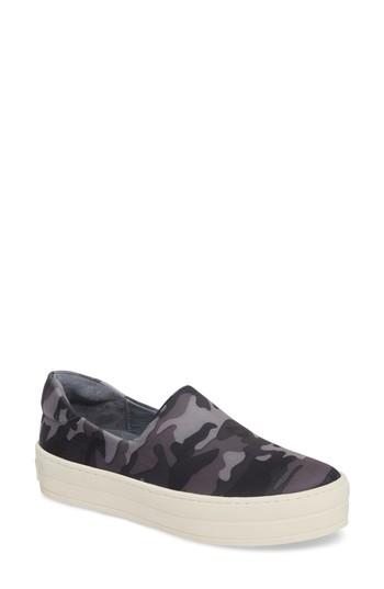 Women's Jslides Harlow Slip-on Platform Sneaker .5 M - Black