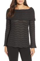 Women's Nic+zoe Over The Shoulder Top - Grey
