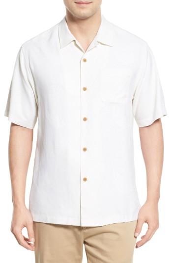 Men's Tommy Bahama Rio Fronds Short Sleeve Silk Sport Shirt