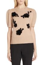Women's Kate Spade New York Floral Applique Sweater - Beige