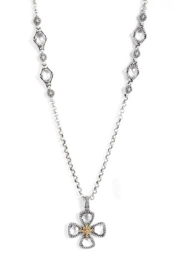 Women's Konstantino Pythia Crystal Cross Pendant Necklace