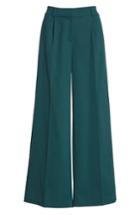 Women's Eileen Fisher Wide Leg Trousers - Green