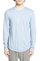 Men's James Perse Long Sleeve Crewneck T-shirt (xs) - Blue
