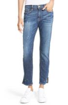 Women's Frame Le Garcon Slim Zip Hem Jeans