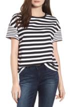 Women's Bp. Mixed Stripe Tee, Size - Black