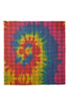 Women's Burberry Rainbow Tie Dye Vintage Check Wool & Silk Scarf