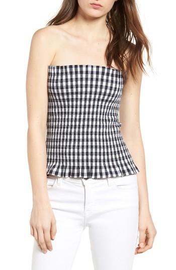 Women's Bishop + Young Gingham Tube Top - Black