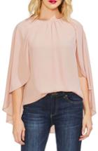 Women's Vince Camuto Gathered Detail Cape Blouse - Pink