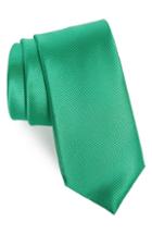 Men's Nordstrom Men's Shop Spots Silk Tie, Size - Green
