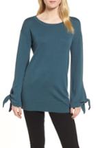 Women's Trouve Tie Sleeve Sweater - Blue/green