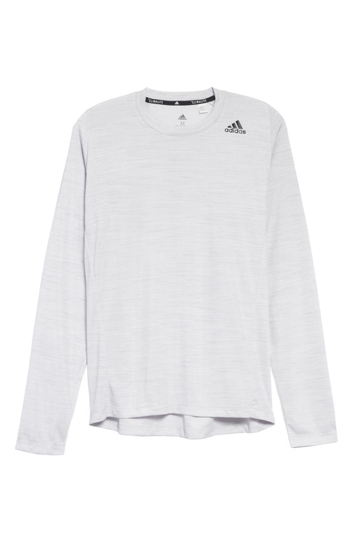 Men's Adidas Freelift Prim Long Sleeve T-shirt - Grey