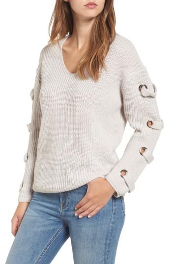 Women's Dreamers By Debut Grommet Sleeve Sweater