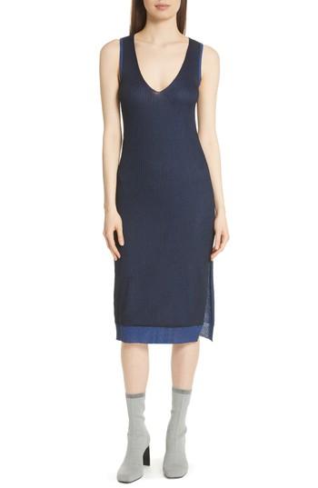 Women's Rag & Bone Cora Ribbed Dress - Blue