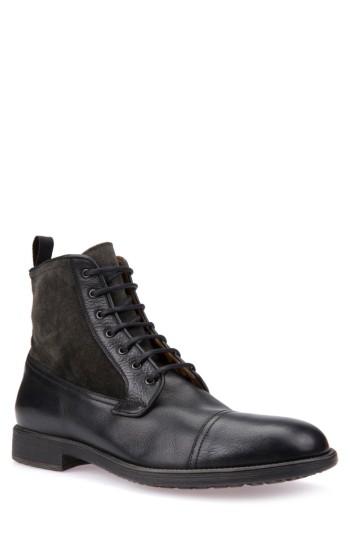 Men's Geox Jaylon 12 Cap-toe Boot Us / 42eu - Black