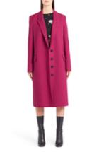 Women's Alexander Mcqueen Long Wool & Cashmere Coat Us / 38 It - Coral