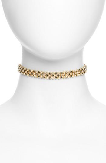 Women's Topshop Glam Imitation Pearl Choker