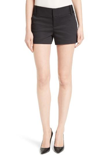 Women's Alice + Olivia Cady Cotton Blend Shorts - Black