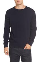Men's French Connection Crewneck Wool Sweater, Size - Blue