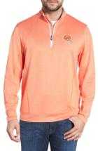 Men's Cutter & Buck Endurance Cleveland Browns Fit Pullover, Size Small - Orange