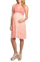 Women's Everly Grey Cleo Maternity/nursing Dress - Coral