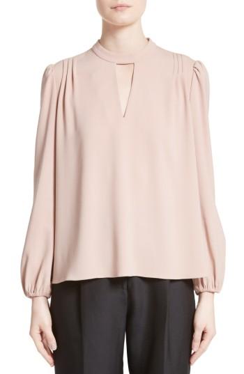 Women's Co Crepe Peasant Blouse