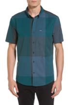 Men's Hurley Thompson Print Woven Shirt - Green