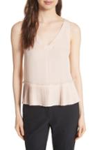 Women's Rebecca Taylor Pleat Hem Tank - Beige