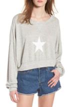 Women's Wildfox All Star Nella Pullover Sweatshirt, Size - Grey
