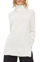 Women's Topshop Oversize Turtleneck Sweater Us (fits Like 0) - Ivory