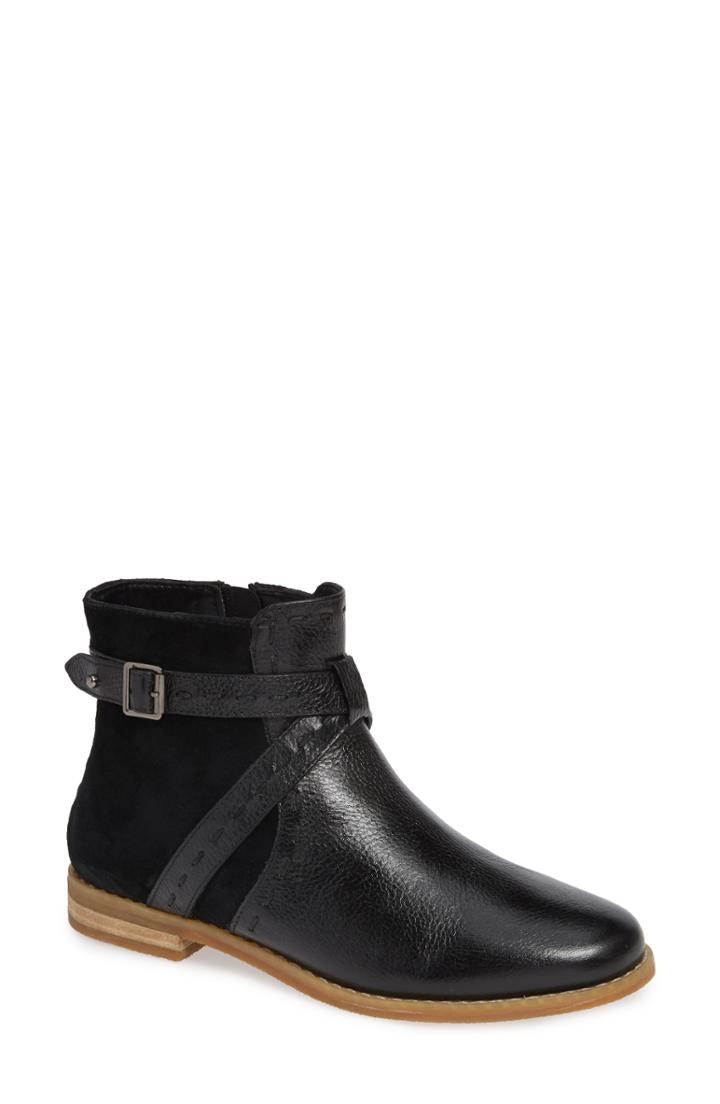 Women's Hush Puppies Chardon Belt Water Resistant Bootie M - Black