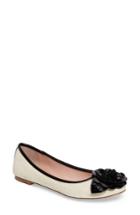 Women's Kate Spade New York Wilshire Woven Rose Flat M - Beige