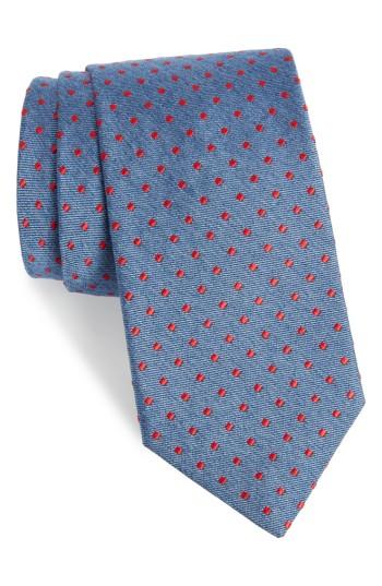 Men's Bonobos Dot Silk Tie, Size - Blue