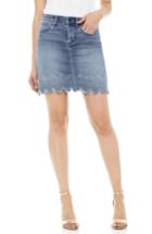 Women's Sam Edelman The Jenny Laser Hem Denim Miniskirt - Blue